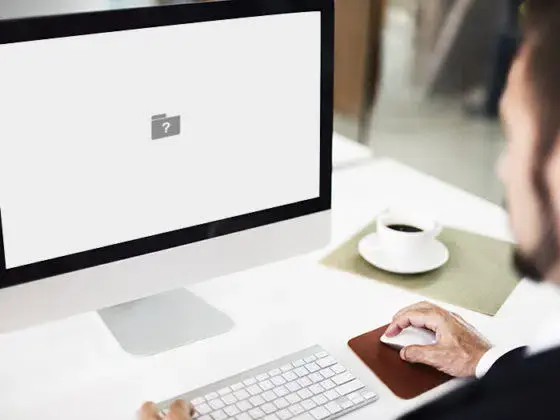 Min Mac visar ett frågetecken, vad ska jag göra?